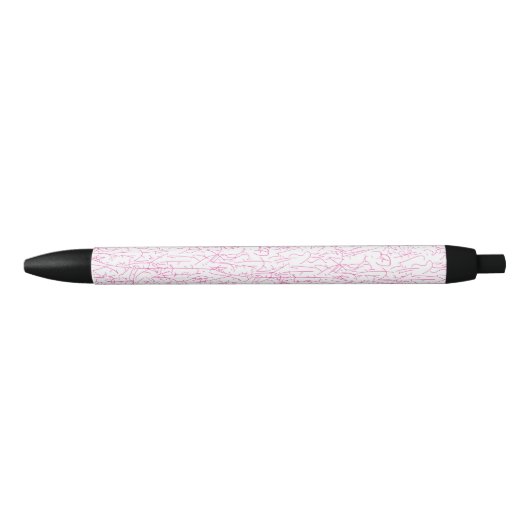 Rosa abstraktes Büro-Ordner-Set Kugelschreiber (Vorderseite)
