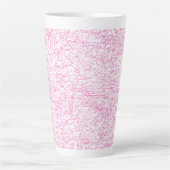 Rosa abstraktes Büro-Ordner-Set Milchtasse (Vorderseite)