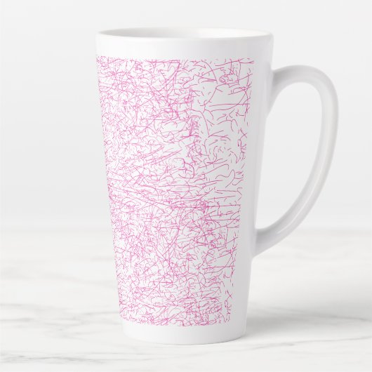 Rosa abstraktes Büro-Ordner-Set Milchtasse (Rechts)