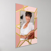 Rosa Abstraktes Foto Gedenkfeier Foliendrucke (Ablage )