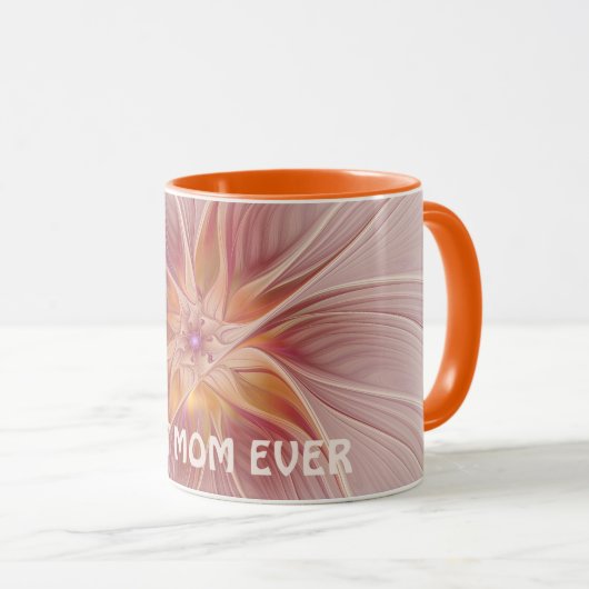 Rosa Abstraktes Fraktal Blume Piazza della Riforma Tasse (VorderseiteRechts)