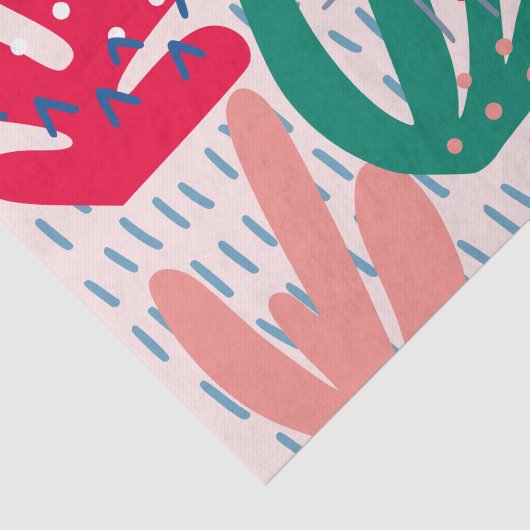 rosa Abstraktes Gewebepapier Seidenpapier (Ausschnitt)