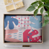 rosa Abstraktes Gewebepapier Seidenpapier (Geschenk)