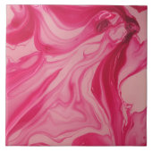 Rosa abstraktes Marmormuster Zuhause-Bürodekor Fliese (Vorderseite)