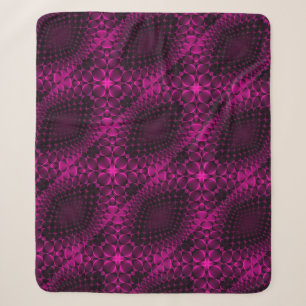 Rosa abstraktes Muster Decke Sherpadecke