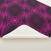 Rosa abstraktes Muster Decke Sherpadecke (3/4)
