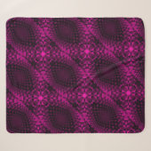 Rosa abstraktes Muster Decke Sherpadecke (Vorderseite (Horizontal))