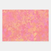 rosa Abstraktes Muster Geschenkpapier Set (Vorderseite 3)