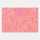rosa Abstraktes Muster Geschenkpapier Set (Vorderseite 2)