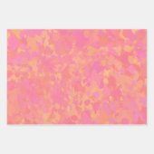 rosa Abstraktes Muster Geschenkpapier Set (Vorderseite)