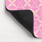 Rosa abstraktes Muster von storeman Mousepad (Ecke)