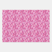 Rosa Abstraktes Trio Geschenkpapier Set (Vorderseite 2)