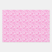 Rosa Abstraktes Trio Geschenkpapier Set (Vorderseite)