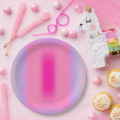 Rosa Abstraktionsneigung Pappteller (Party)