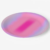 Rosa Abstraktionsneigung Pappteller (Schrägansicht)