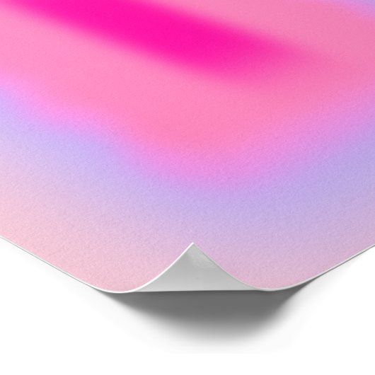 Rosa Abstraktionsneigung Poster (Ecke)