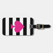 Rosa Ace des Spades Gepäckanhänger (Vorderseite horizontal)