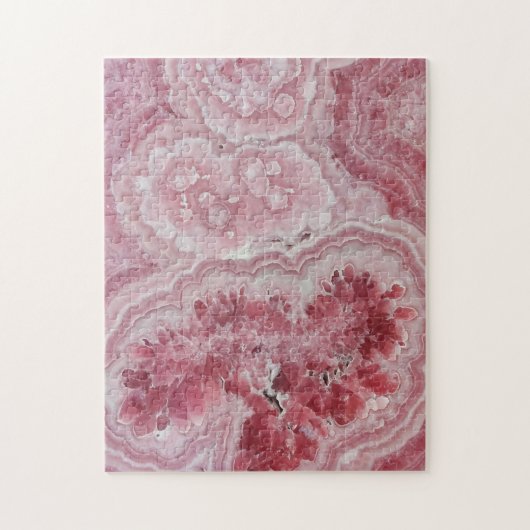 Rosa Achat Kristalldruse geode Puzzle (Vertikal)