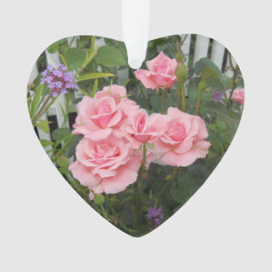 Rosa Acrylrosen Ornament