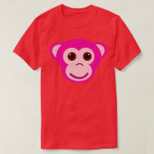 Rosa Affe 1 T-Shirt (Design vorne)