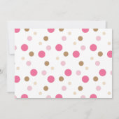 Rosa Affe zweite Geburtstagspartei Einladung (Rückseite)