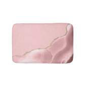Rosa Agat-Gold-Glitter Badematte (Vorderseite)