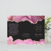 Rosa-Agate-Broschüre (Stehend Vorderseite)