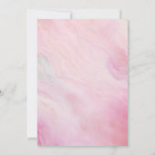 Rosa Agate Einfache Elegante Einladung (Rückseite)