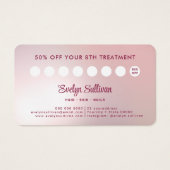 Rosa Agate Imitats Loyalität Karte (Rückseite)