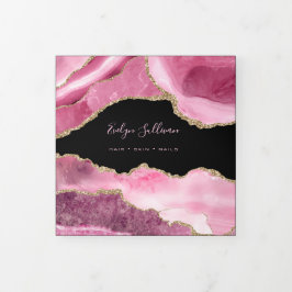 Rosa Agate Trifold Broschüre
