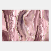 rosa agate Umhüllungsblätter Geschenkpapier Set (Vorderseite)