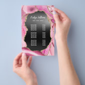 Rosa-Age-Preisliste für schwarze Folie Flyer (Handgriff)