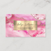 Rosa Age und Goldfolie Visitenkarte (Vorderseite)