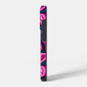 Rosa Ageratscheiben iPhone Hülle (Linke Seite)