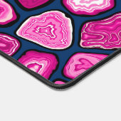 Rosa Ageratscheiben Schreibtischunterlage (Ecke)