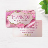 Rosa-agierte Imitate-Folie Discount-Karte (Schreibtisch)