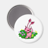 Rosa Aisha durch Blume Magnet (Vorderseite/Rückseite)