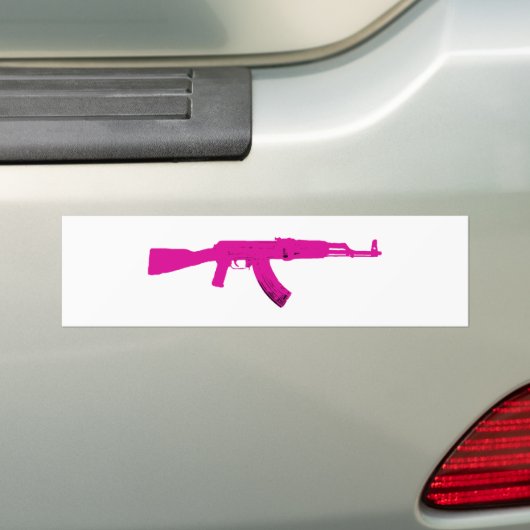 Rosa AK-47 Autoaufkleber (Auf Auto)