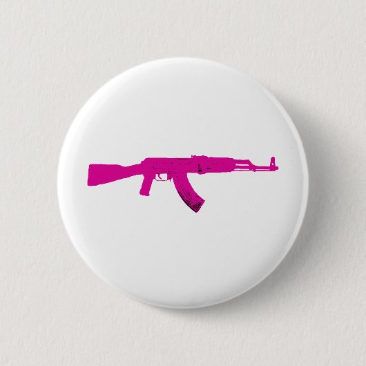 Rosa AK-47 Button (Vorderseite)