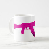 Rosa AK-47 Kaffeetasse (Vorderseite Links)