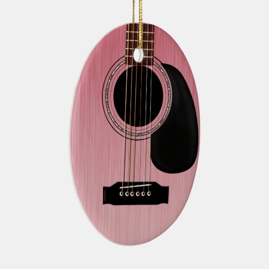 Rosa-Akustik-Gitarre Keramikornament (Rechts)