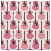 Rosa Akustikgitarre-Muster Stoff (Muster)