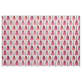 Rosa Akustikgitarren-Muster Stoff (Fat Quarter (45,7 x 55,9 cm))