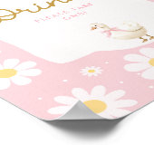 Rosa Albern Gänse und Daisy Drink Bar Sign Poster (Ecke)