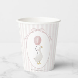 Rosa Albern Gänsepapier-Cup Pappbecher