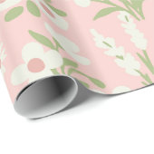 Rosa Alberne Gänse Geschenkpapier (Rolleneckpunkt)