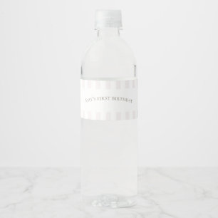 Rosa Alberne Gänseflasche Wasserflaschenetikett
