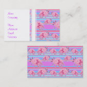 Rosa Albinoaxolotl-Muster Visitenkarte (Vorne/Hinten)