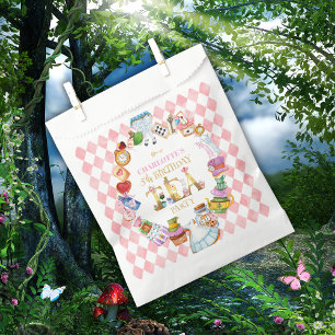 Rosa Alice im Wunderland 5. Geburtstag   Geschenktütchen