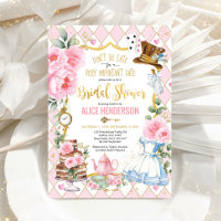 Rosa Alice im Wunderland Brautparty Tee Party